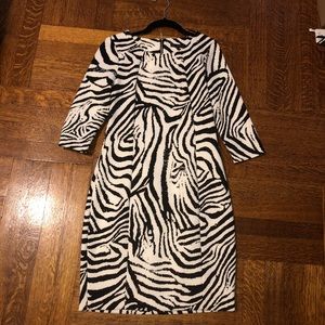 Zara zebra print dress